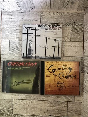 COUNTING CROWS 3 CD Lot - August And Everything After- Satellites - Live In NY Foto 1 de 4