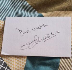 COLIN WALDRON HAND SIGNED 5 X 3 WHITE CARD BURNLEY CHELSEA MANCHESTER UNITED