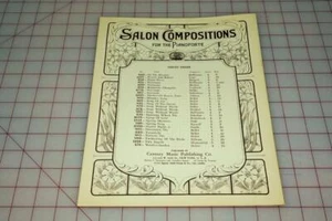 Vtg Century Certified Edition Sheet Music Salon Compositions Series 3 - Picture 1 of 1