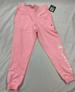 Champion Girl's Pink Candy Monochrome-Logo Joggers Size Medium - Picture 1 of 6