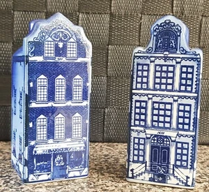 Juego de saleros y pimienta Holland Blue Delft 021890, usados excelente estado - Imagen 1 de 5