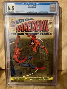Daredevil #16 cgc 6.5 ow/w Pages 1st Romita Sr. Spider-Man ! Key issue Rare - Picture 1 of 1