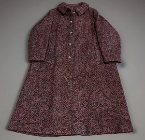 Vintage 1950s Pure Wool Women’s Aurora Borealis Button Front Long Coat Orpha - Bild 1 von 11