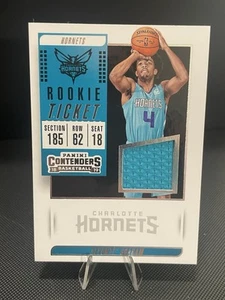 Tarjeta de novato 2018-19 Panini Boleto De'Vonte Graham JERSEY-HORNETS - Imagen 1 de 2