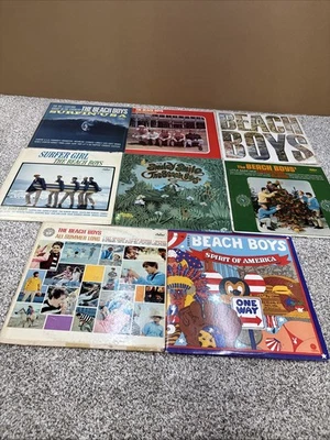 The Beach Boys Lot Of 8 Vintage Vinyl LP’s Surfer Girl, Smiley Smile & More! Foto 1 de 4
