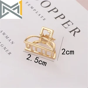 Geometric Hair Claw Clamps Hair Crab Moon Shape Metal Hair Clip Claws Solid Colo - Bild 1 von 18