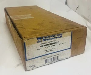 MERSEN FERRAZ SHAWMUT NO. 9F62FCB250 FUSE 9F62 SERIES FERRULE MOUNTED - Picture 1 of 20