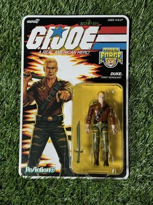 Super 7 ReAction+ G.I. Figura Joe Duke Primer Sargento Tigre Fuerza 3.75" Foto 1 de 2