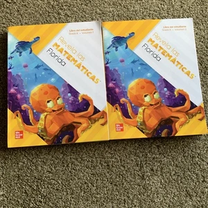 McGraw Hill 2023 Spanish Florida Revela Los Math Grade K Volumes 1 & 2 New - Picture 1 of 14