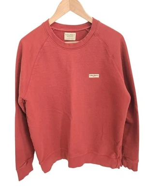 nudie jeans rust brown samuel logo sweater organic cotton crew neck jumper XL - image 1 of 4