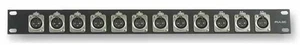 PULSE - 1U Rack Panel with 12x XLR Panel Sockets - Picture 1 of 1