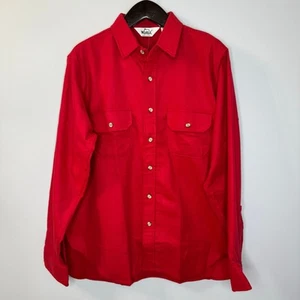 Camisa De Colección Woolrich Para Hombre Gamuza Franela Algodón Roja Manga Larga Exterior XL - Imagen 1 de 11