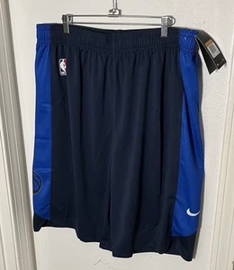 NWT Team Issued Dallas Mavericks Nike NBA Practice Training Blue Shorts 2XL TALL - Picture 1 of 7