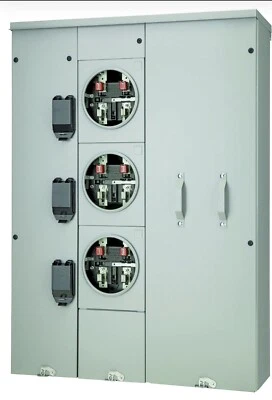 Siemens WEP3311 Meter Socket EUSERC 3 velocidades 300A 125 Amp RING-TYPE UNI-PAK Foto 1 de 2