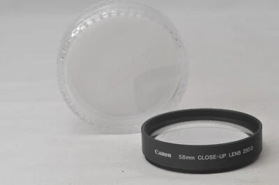 @ Cámara SakuraDo @ ¡Como nueva y rara! @ Lente de primer plano Canon 58 mm 250 D hecha en Japón Foto 1 de 4