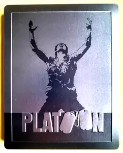OLIVER STONE: PLATOON (1986) - STEELBOOK BLU-RAY + DVD Ltd Ed UK Audio ITALIANO - Foto 1 di 12