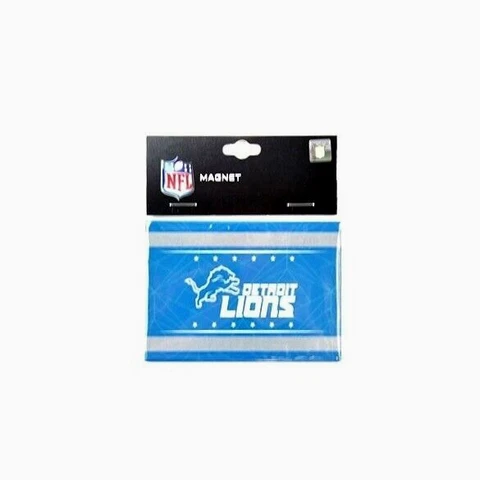 DETROIT LIONS GEO MAGNET RETANGLE SIZE: 3.5" BY 2.5" NEW Cover