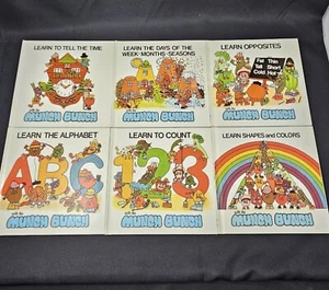 Vintage Munch Bunch 1981 Book Lot - 6 Books - By Giles Reed Anamorphic Hardcover - Picture 1 of 4