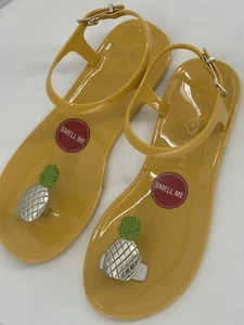 Sandalia Katy Perry The Geli Plana Metálica Piña Para Mujer Talla 6 Nueva - Imagen 1 de 12