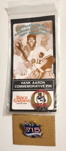 Florida Marlins & Atlanta Braves 25th Aniv. Hark Aaron 715 HR Lot of (2) Pins - Picture 1 of 4