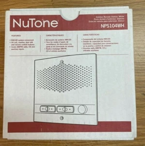Nutone NPS104WH Outdoor Remote Station For NM100 - Picture 1 of 3