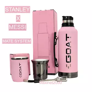 COMBO MESSI X Pink Termo 1.2L Mate System Bombilla Regolabile Stanley Originale - Foto 1 di 16
