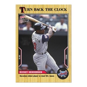 Rickey Henderson 2022 MLB TOPPS NOW Turn Back The Clock 180 Presale Twins