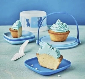 Tupperware Disney Frozen II Kids Toy Mini Serving Cake Taker Plate Set of 6 New - Picture 1 of 8