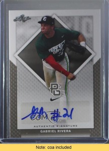 2016 Leaf Perfect Game National Showcase 1/1 Gabriel Rivera #BA-077 Auto 1s8