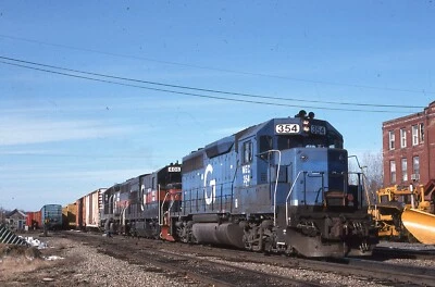 Corrediça de trem duplicada Maine Central GP-40 #354 02/1996 N Maine Jct Maine - Imagem 1 de 2