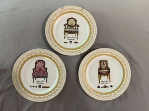 Porzellanschätze Antik XVIII Jahrhundert Stühle Dessertteller & ein Hänger - Bild 1 von 10