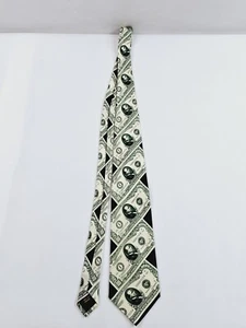 Museum Artifacts 1000 Dollar Bill 100% Silk Neck Tie - Picture 1 of 7