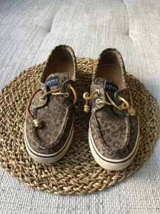 SPERRY Animal Print Mujer Zapatos 8 1/2 USA Marrón  - Imagen 1 de 9