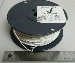 ( 502 FT ) M27500-20SP1G23 20Awg White Shielded Cable Wire 2/C 19S/32Awg 600V - Picture 1 of 4