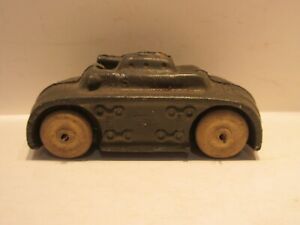 1940's Ralstoy Army Tank 3 1/8 in Long Diecast Toy Car 