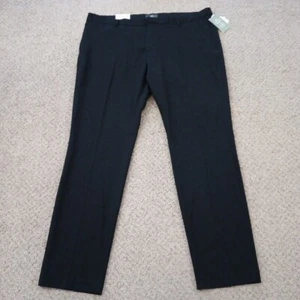 H&M Dress Pants Mens Size 42 Slim Black Polyester Blend New - Picture 1 of 11