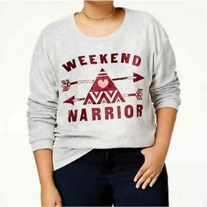 Gold Rush Damen 2X Weekend Warrior Sweatshirt weich grau Pullover neu - Bild 1 von 4
