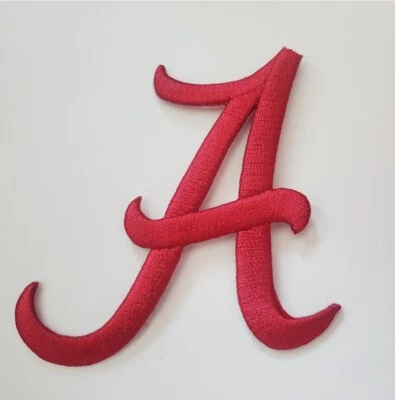 University of Alabama Crimson Tide Football Embroidered Iron On Patch