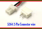 5264 2.5mm 2-Pin male female connector header 20cm wire cable for home phone x20