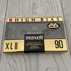 Sealed New Maxell XL-II 90-minute Blank Audio Cassette High Bias - Picture 1 of 5