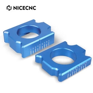 For Yamaha YZ450F 2010-2023 NICECNC Aluminum Rear Axle Block Chain Adjuster Set - Picture 1 of 8