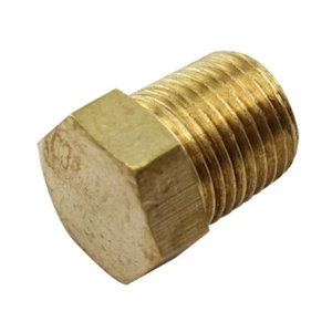 Brass Block Off Plug 1/8″ BSP Male Thread (064-02) - Picture 1 of 4