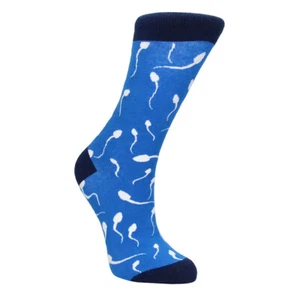 Shots Toys Blue Sea Man Sperm Novelty Hen Night Socks Size 42-46 - Imagen 1 de 1