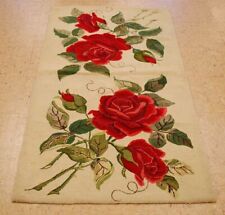 GREAT ANTIQUE AMERICAN HOOKED RUG MAT 2'10"x5'6" WOOL,COTTON HAND HOOKED ON JUTE