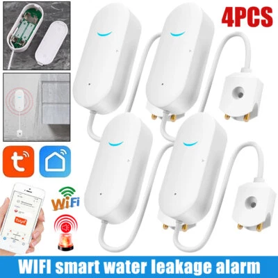 Tuya Smart WiFi Water Leak Sensor Flood Leakage Level Alarm Overflow Detector - Image 1 of 4