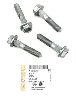 4x Originale Opel Sechskantschrauben Achsschenkel Vorne Corsa, Adam - 9156046 - Bild 1 von 3