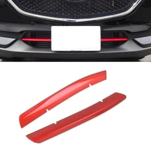 Red Front Bumper Lower Grille Cover Trim Fit for Mazda CX-5 KF 2nd Gen 2017-2021 - Picture 1 of 9