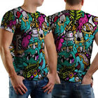 New Tshirt Grafiti Design Tee Polyester Fullprint T-Shirt Tee SKU-53958385359505