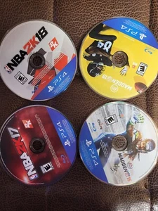 4 Stück: Madden 19 + Madden 15 + NBA 2K17 + NBA 2K18 (PS4) NUR SPIEL - Bild 1 von 1