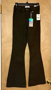 YMI Hyperstretch Flare Jean Style Pants Dark Olive M Forever Color NWT - Picture 1 of 14